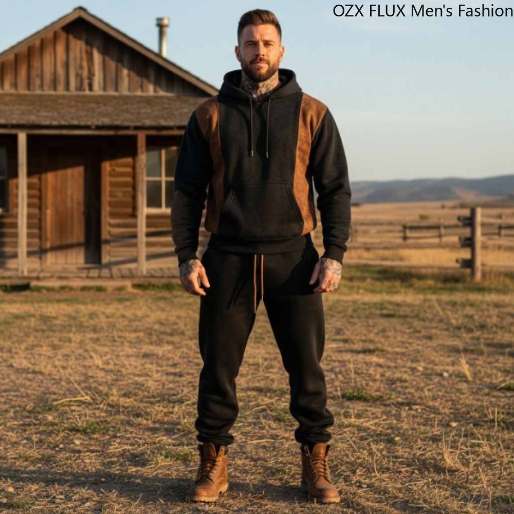 Men'S Fashion Hoodies - 3xl Autumn Winter Men 2-pcs Fashion