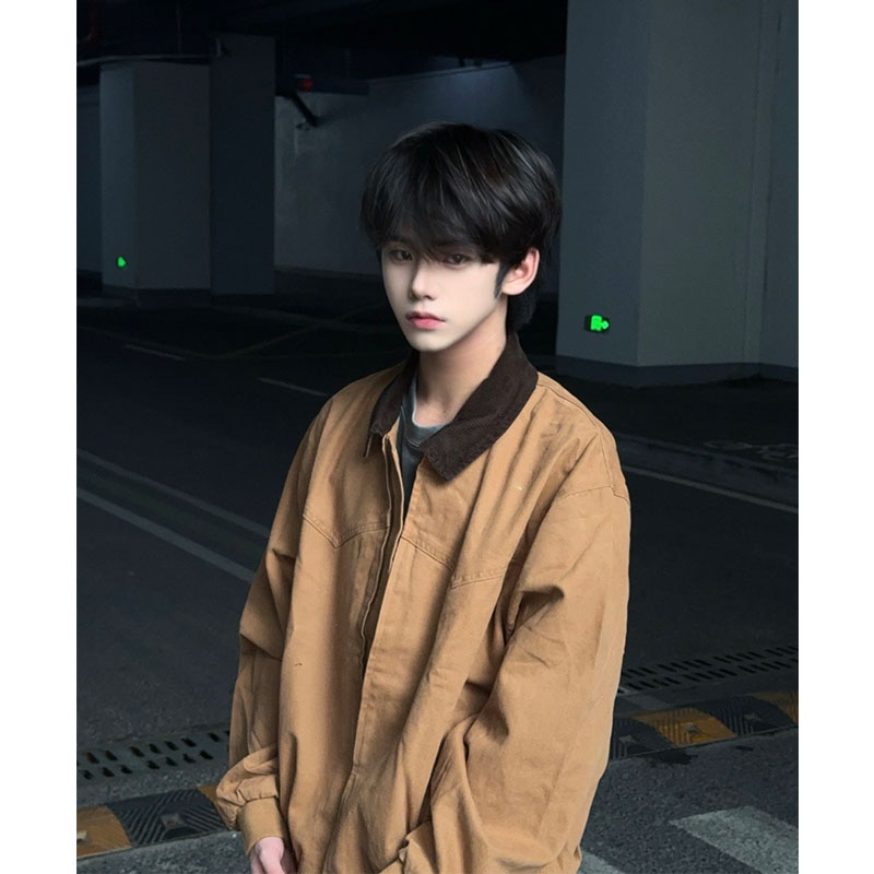 Harrington Jacket - Kaki Short Men's Jacket Spring Autumn