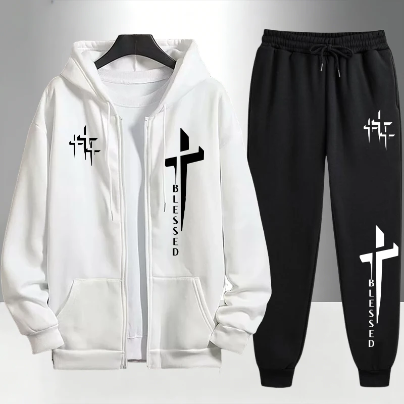 Men'S Fashion Hoodies - Urban Causal Fashion Hoodies Outerwear Sets