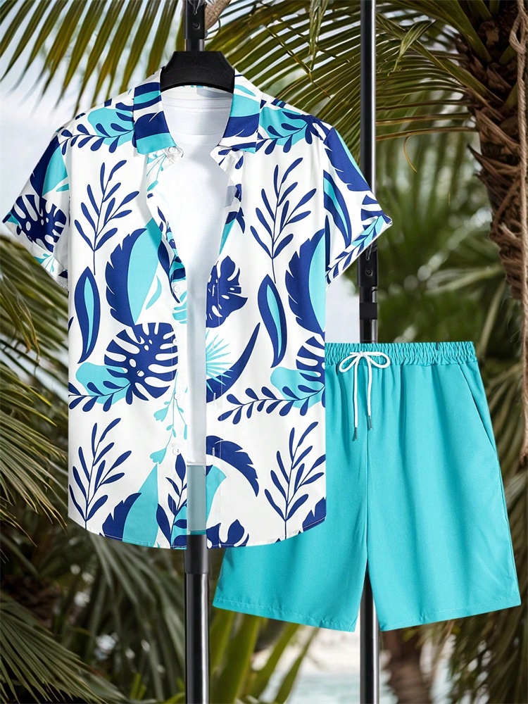 Men'S Fashion Videos - Men's Short-sleeved Shirt Set Artistic And