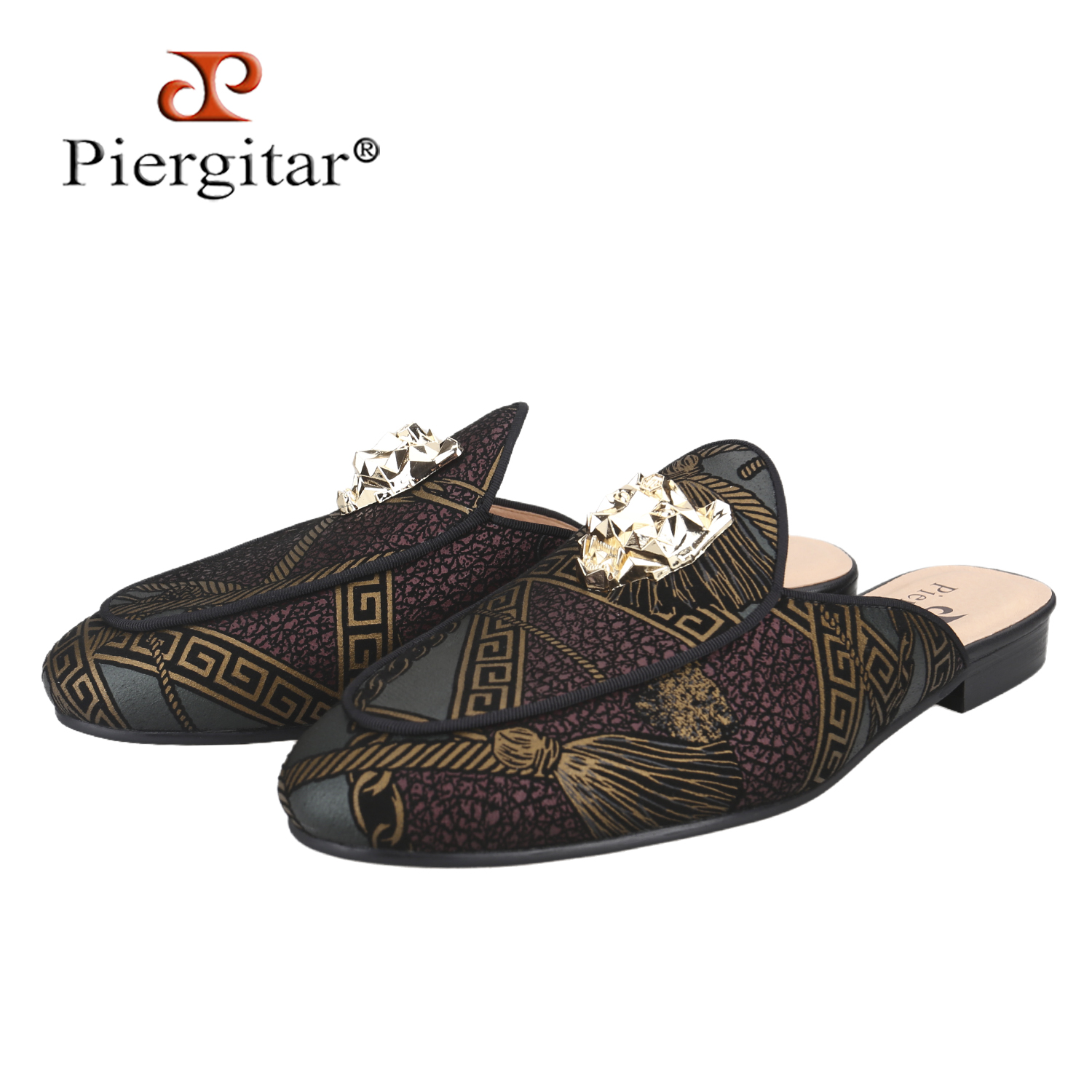 Men'S Fashion Model - Piergitar Luxury Brand Model Printed Leather