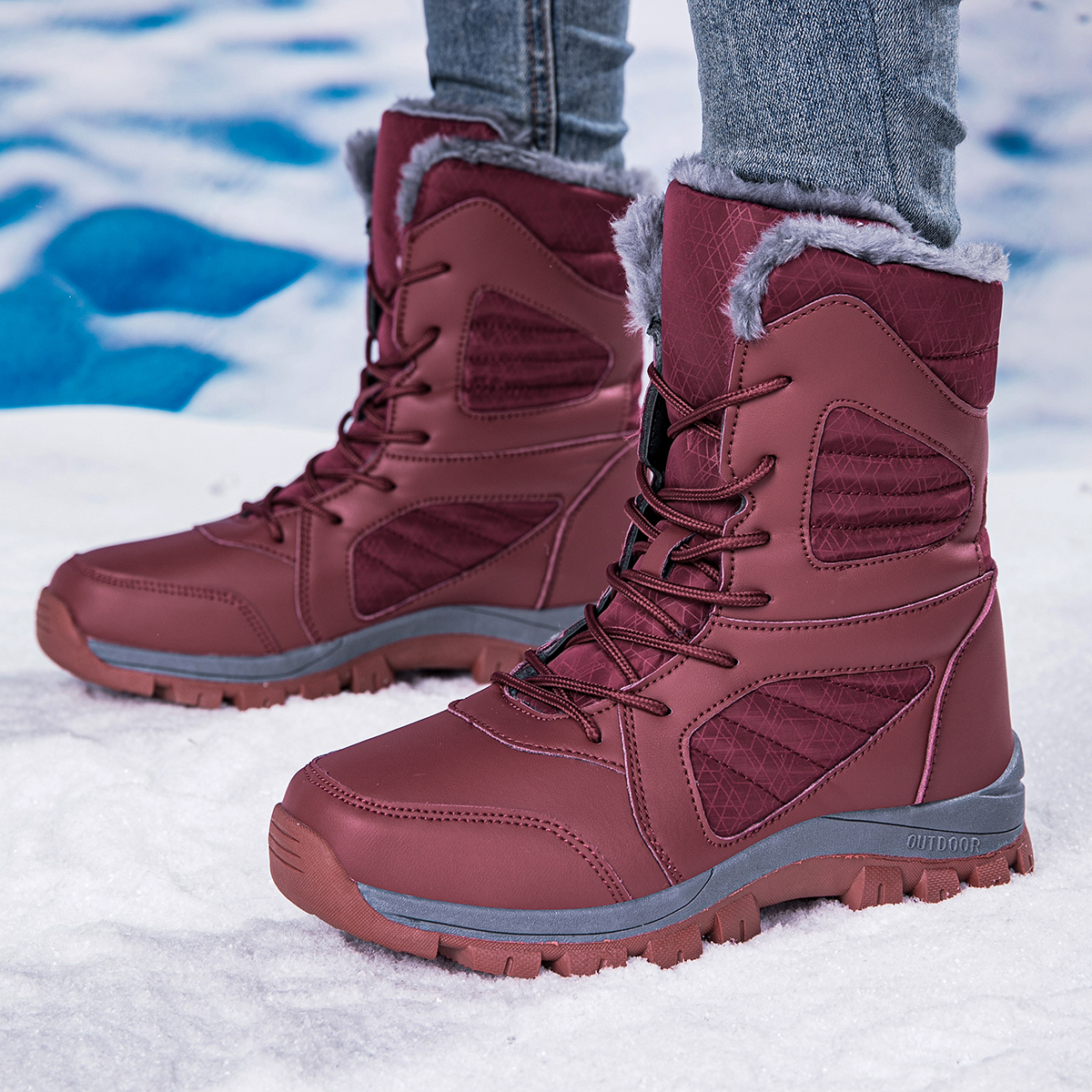 Mens Fashion Autumn 2025 - Couple 2025 Winter Snow Boots for