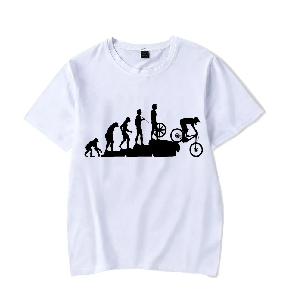 Men'S Fashion Evolution - 2024 Evolution of Biking Print Men
