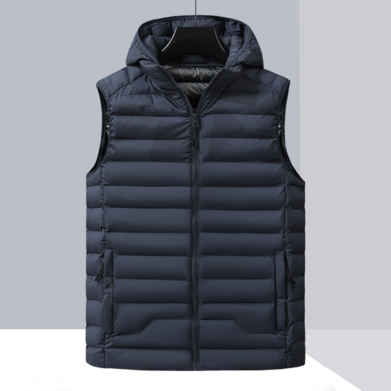 Men'S Fashion Light Jacket - Down Cotton Casual Trend Detachable Hood