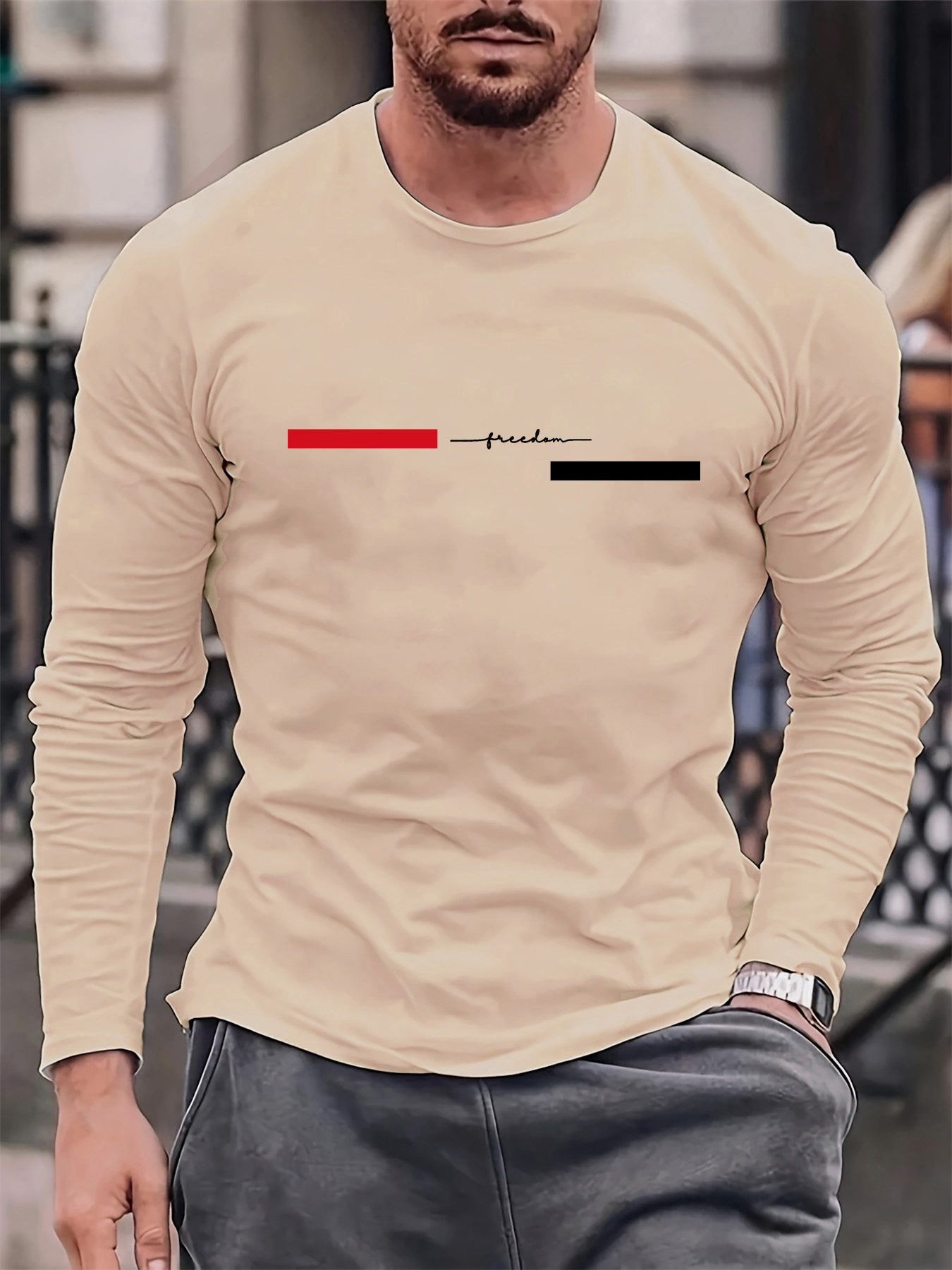 100% pure cotton men's long sl - Mens Fashion Summer recensione e prezzo