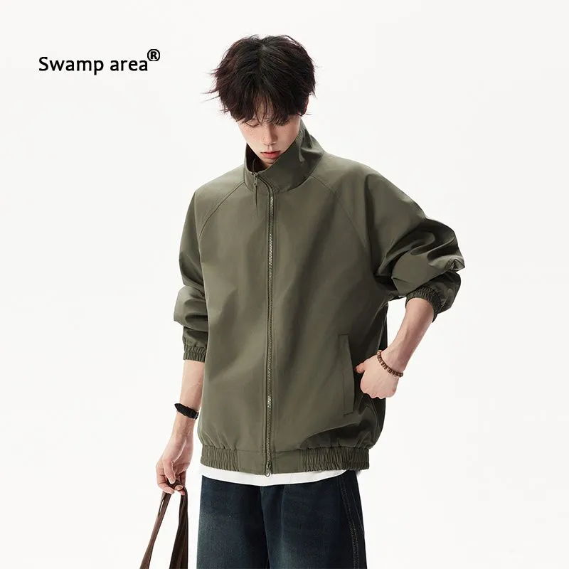 Men's Stand Collar Loose Bombe - Harrington Jacket recensione e prezzo
