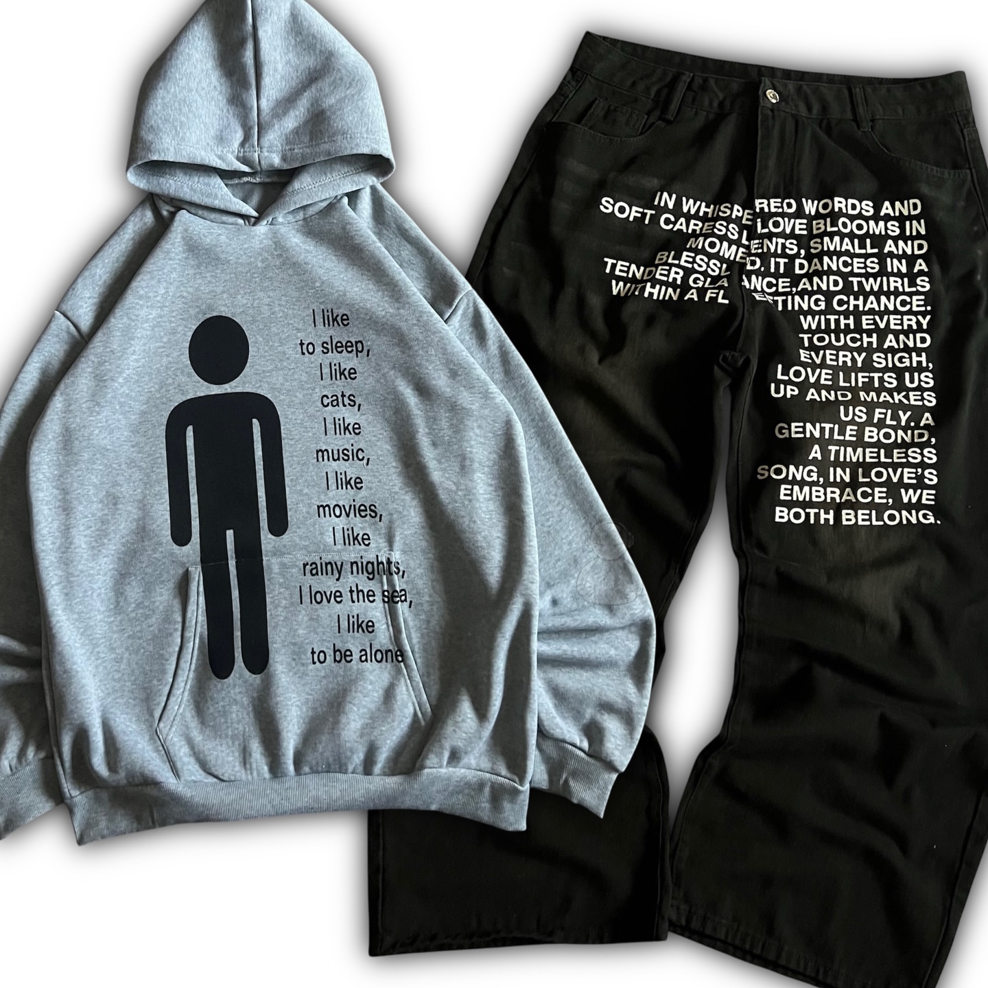 American Pattern Letter Jeans  - Men'S Fashion Hoodies recensione e prezzo