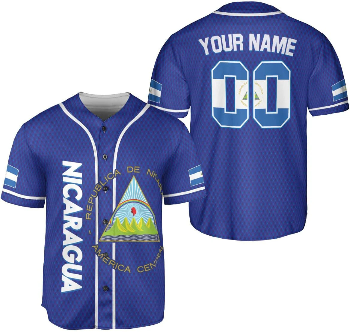 Personalized Name Nicaragua De - Mens Fashion Baseball Jersey recensione e prezzo