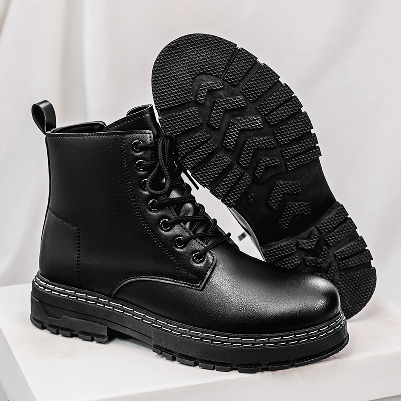 Men's 4-Season Black Patent Le - Fashion Men'S Boots recensione e prezzo