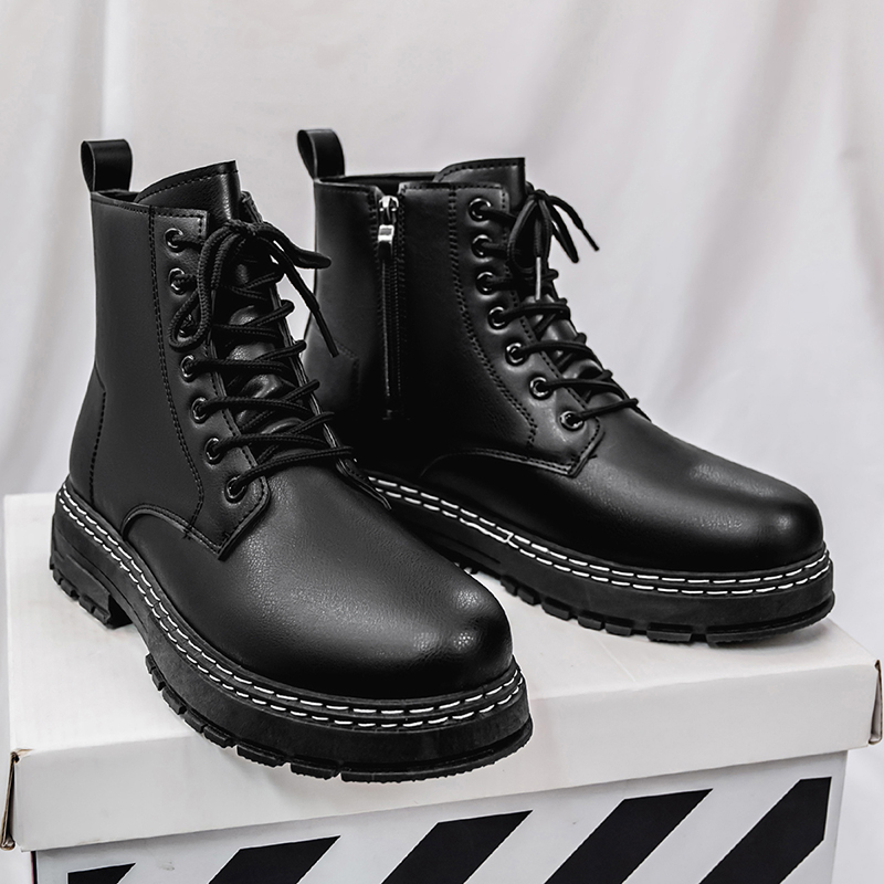 Men's 4-Season Black Patent Le - Fashion Men'S Boots recensione e prezzo