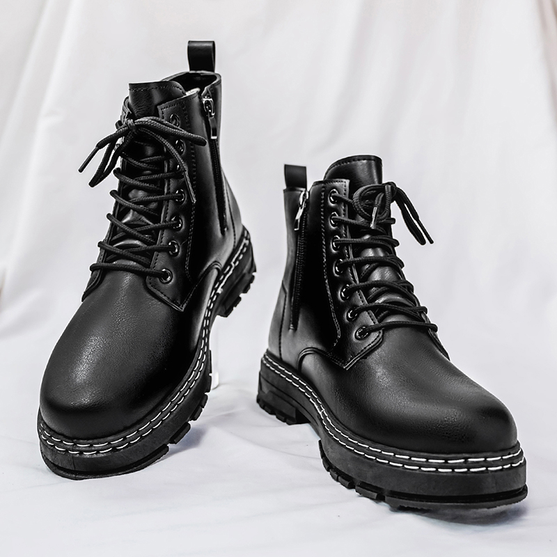 Men's 4-Season Black Patent Le - Fashion Men'S Boots recensione e prezzo