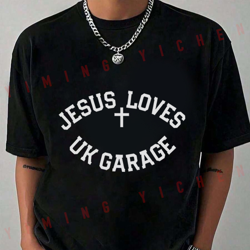 Jesus Loves UK Garage SloganBl - Men'S Fashion Uk 2026 recensione e prezzo