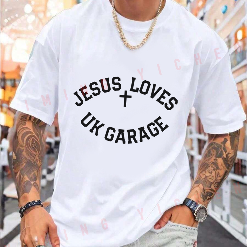 Jesus Loves UK Garage SloganBl - Men'S Fashion Uk 2026 recensione e prezzo