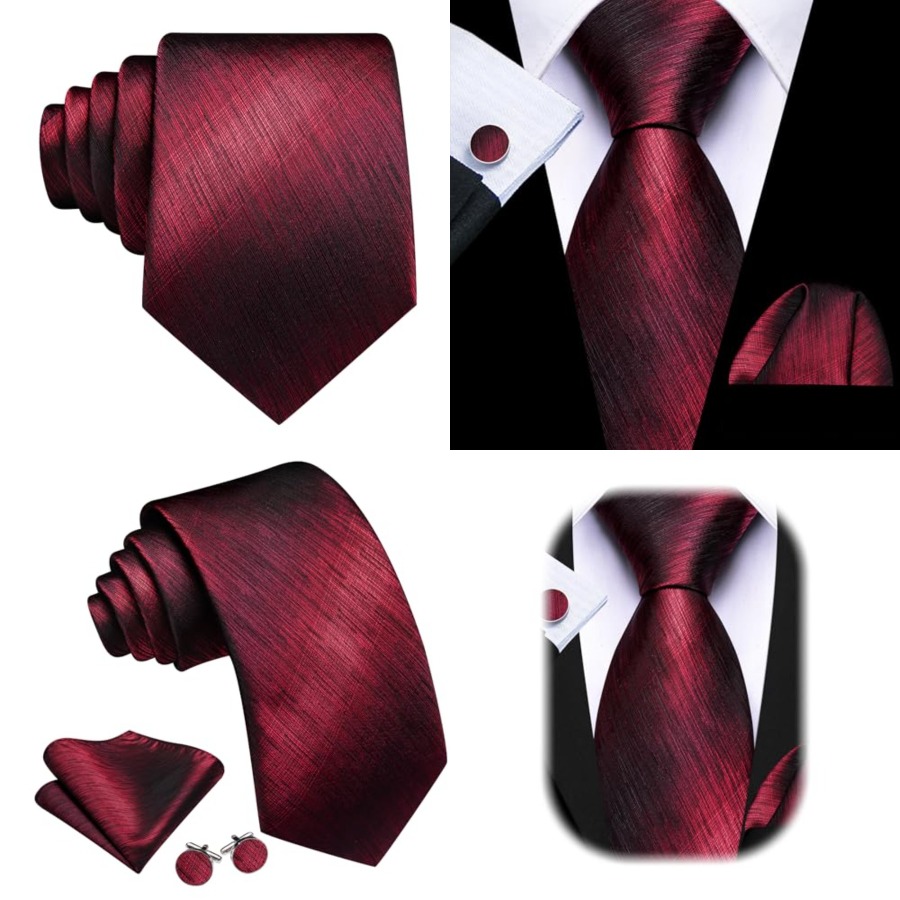 Tie Sets for Men Silk Stripe N - Men'S Fashion For Wedding recensione e prezzo