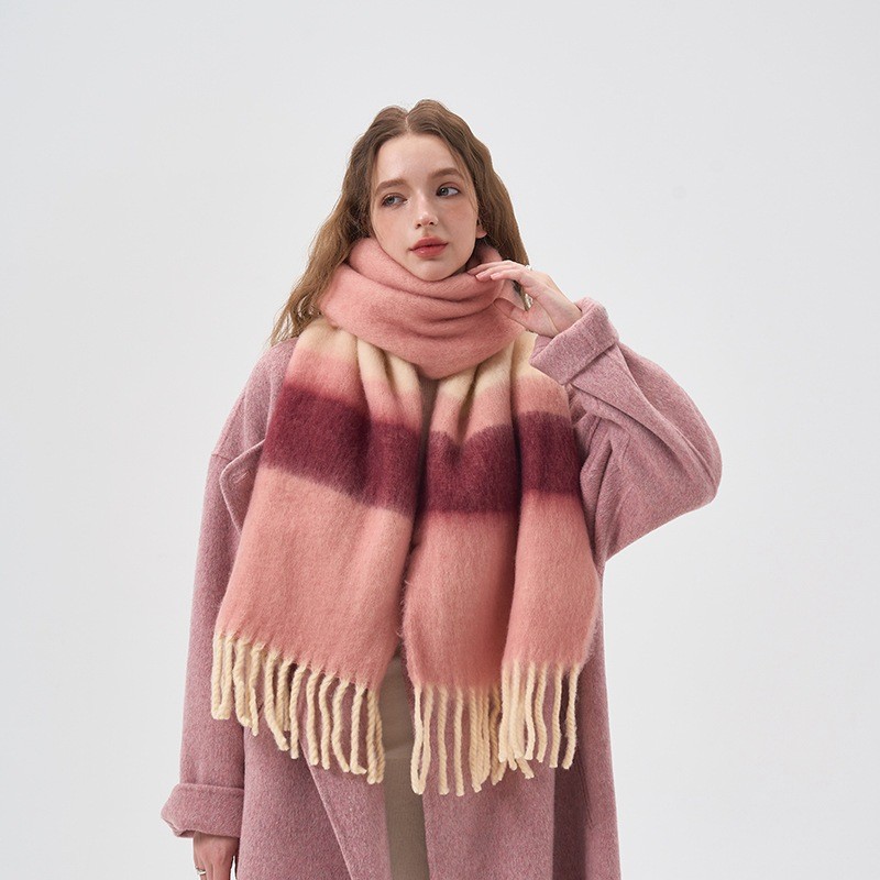 New Winter Rainbow Plaid Brush - Mens Fashion Poncho recensione e prezzo