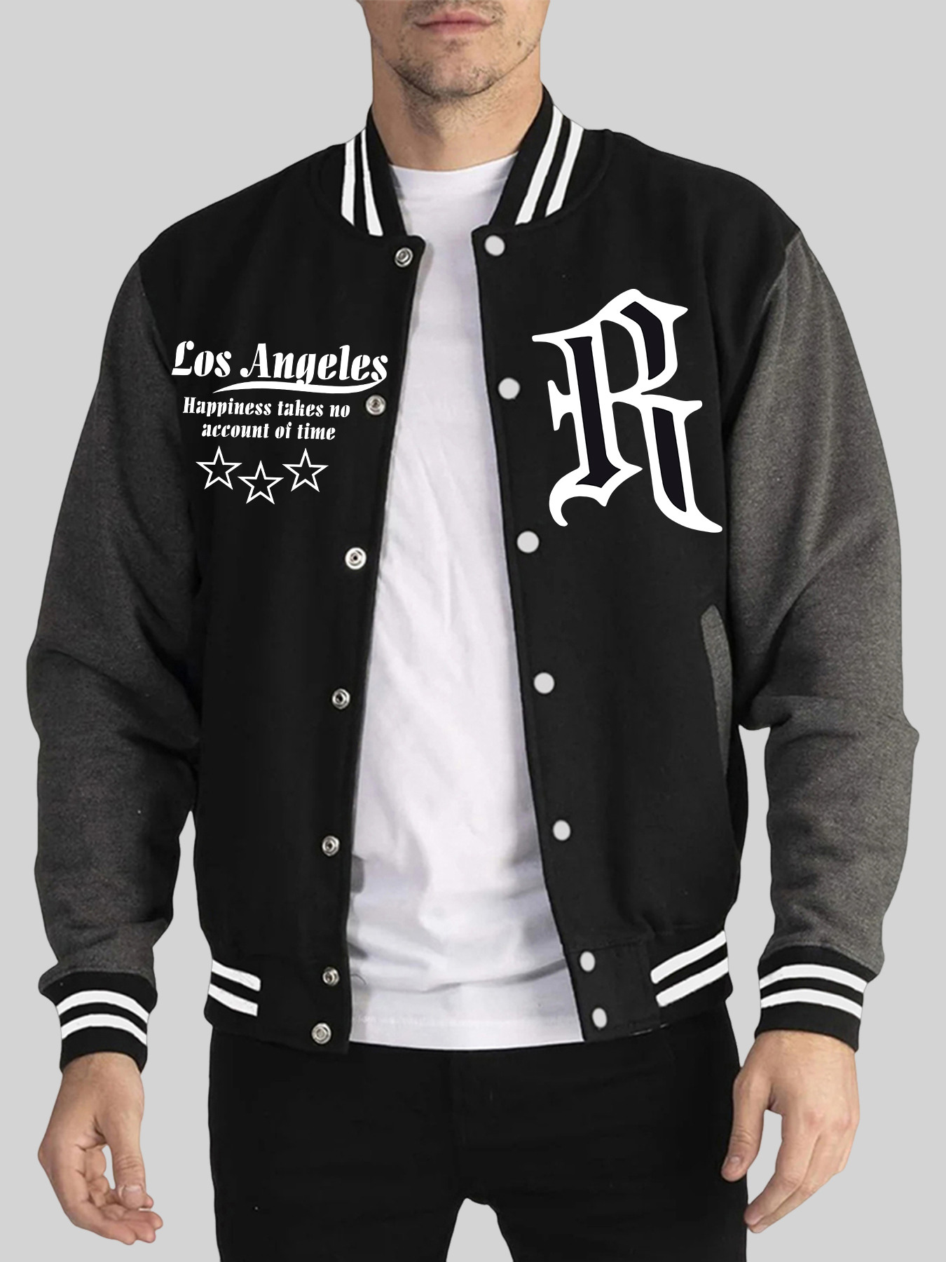 Happiness Takes No Account Of  - Mens Fashion Baseball Jersey recensione e prezzo