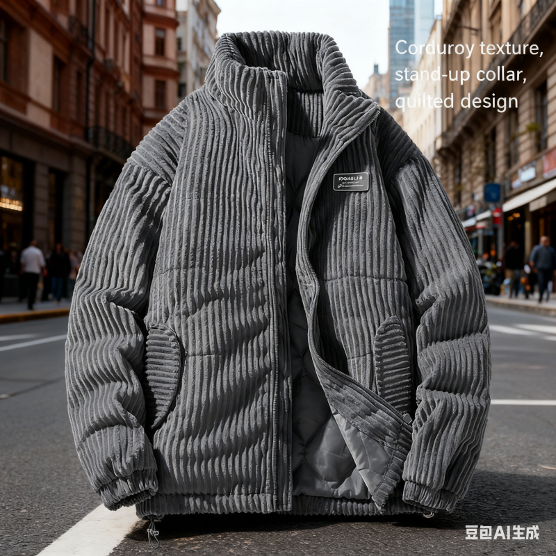 Thicken down cotton-padded jac - Corduroy Jacket Men recensione e prezzo