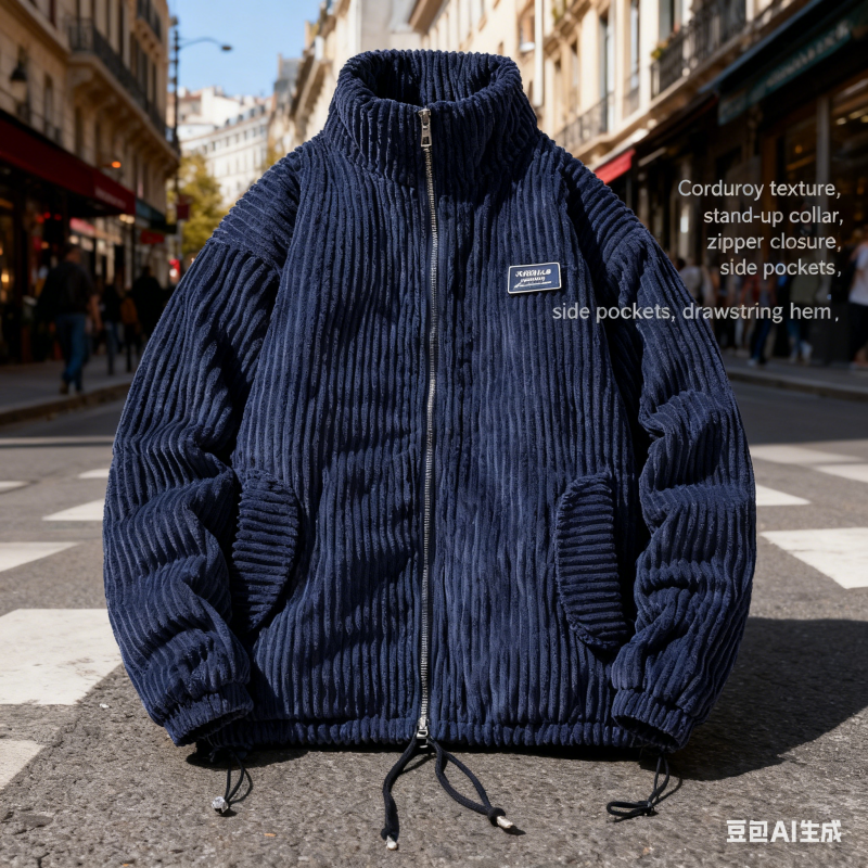 Thicken down cotton-padded jac - Corduroy Jacket Men recensione e prezzo