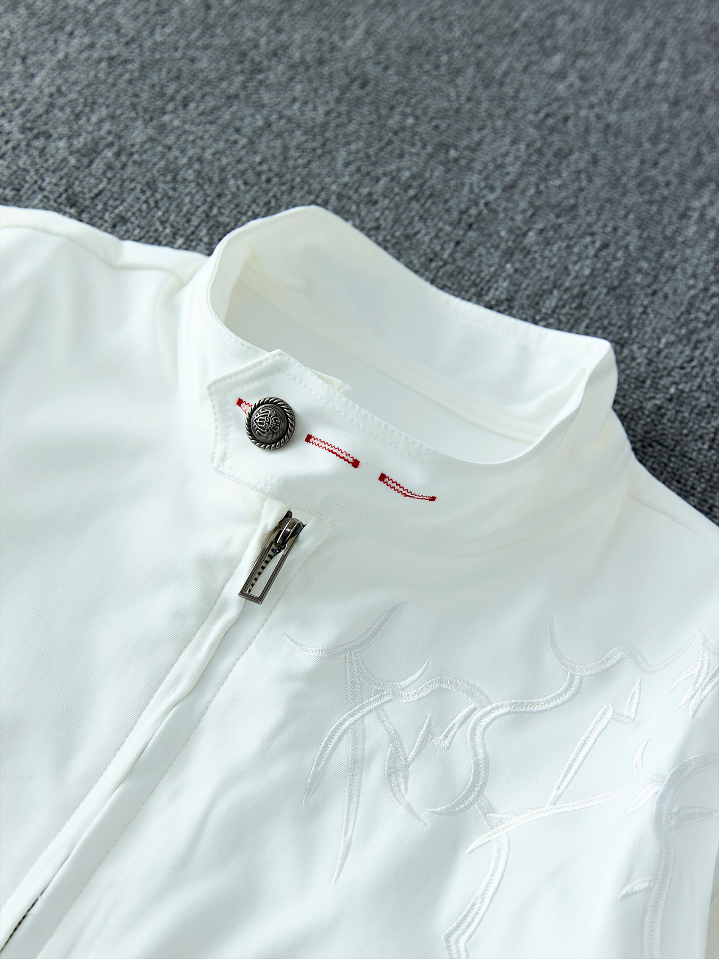 White Embroidered Short Baseba - Harrington Jacket recensione e prezzo