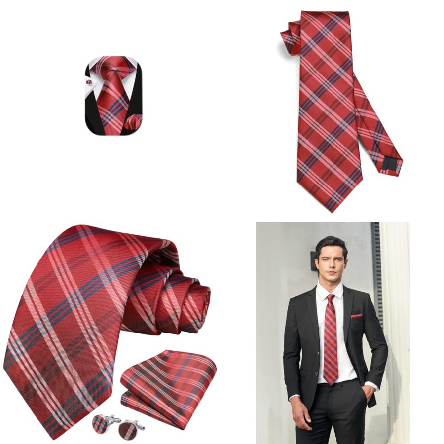Mens Ties Set Stripe Plaid Tie - Men'S Fashion For Wedding recensione e prezzo