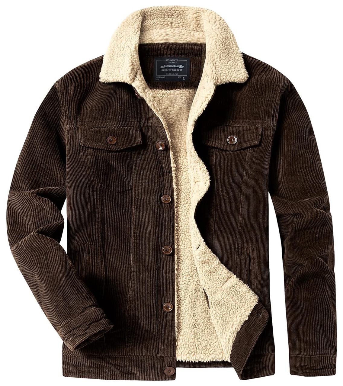 Winter Corduroy Jacket Men Vin - Corduroy Jacket Men recensione e prezzo