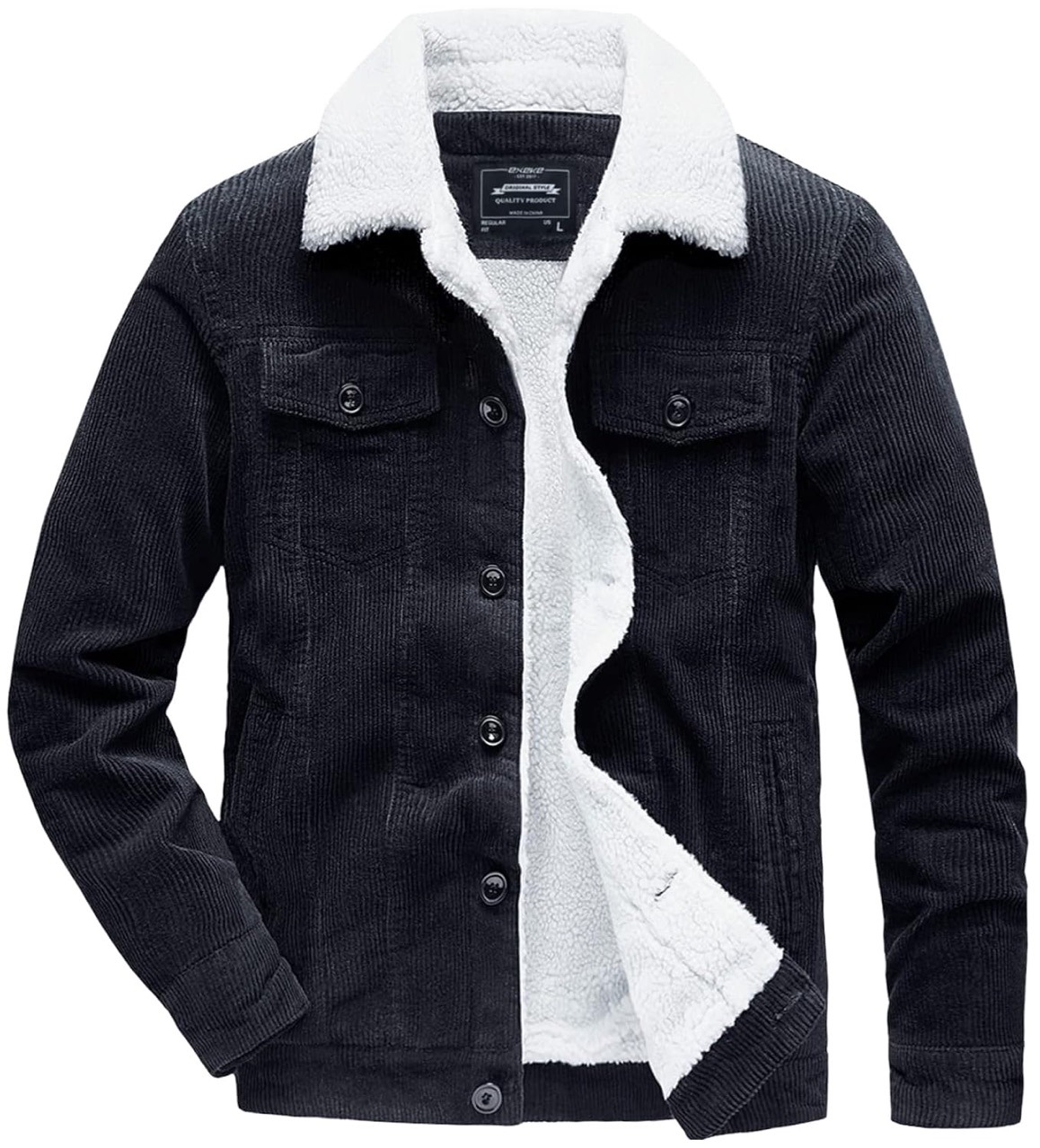 Winter Corduroy Jacket Men Vin - Corduroy Jacket Men recensione e prezzo