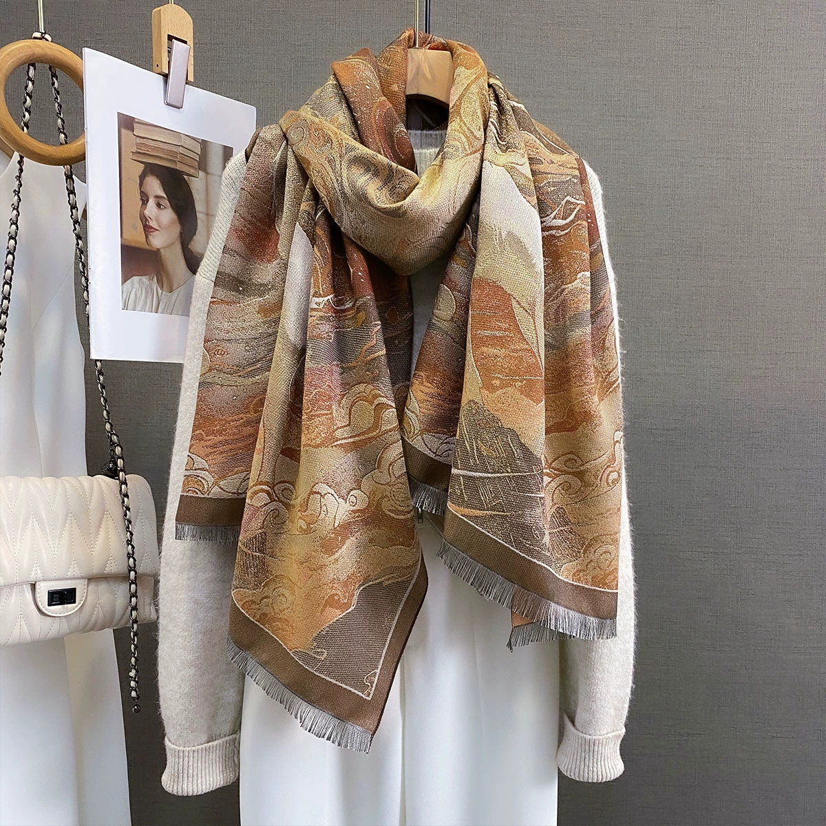 Women Men Cashmere Shawl Wrap  - Mens Fashion Poncho recensione e prezzo
