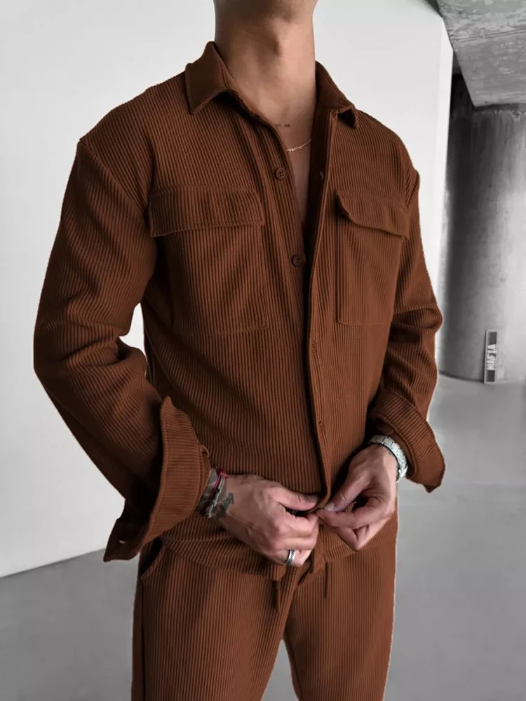 2025 Spring Casual Mens Two Pi - Corduroy Jacket Men recensione e prezzo