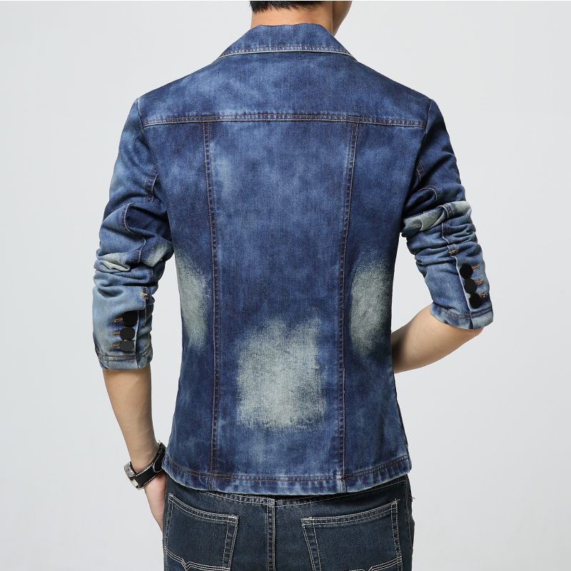 Denim Suit Jacket Brand Men's  - Men'S Fashion Light Jacket recensione e prezzo