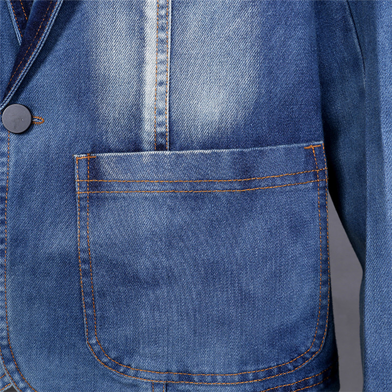 Denim Suit Jacket Brand Men's  - Men'S Fashion Light Jacket recensione e prezzo