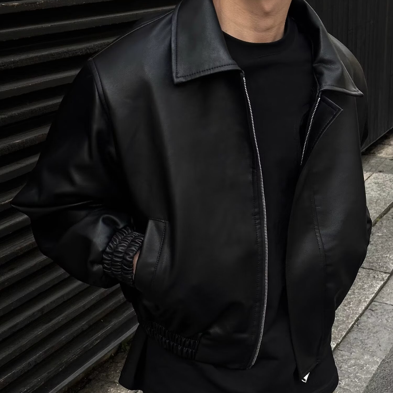 Korean Fashion PU Leather Jack - Men'S Fashion Light Jacket recensione e prezzo