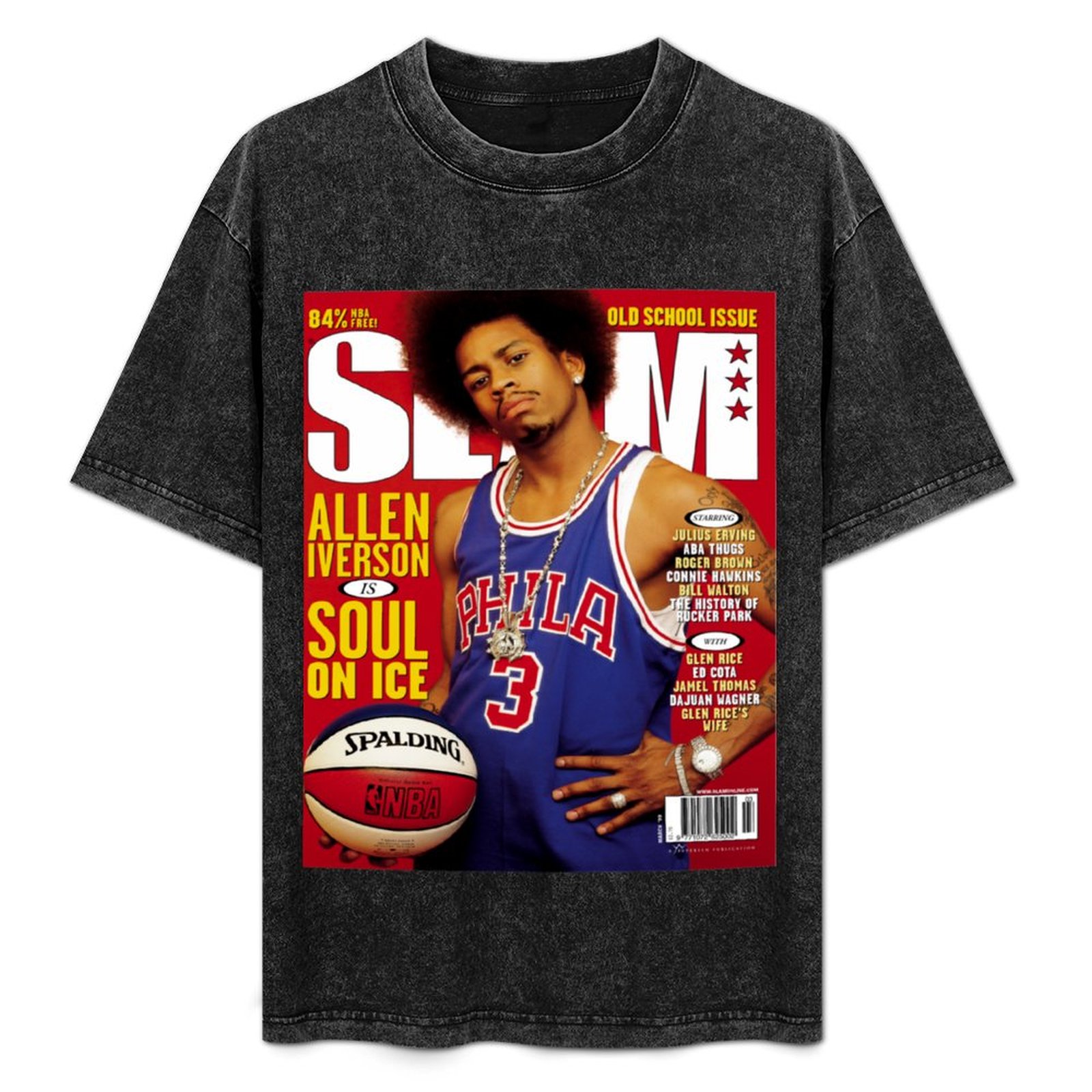 Allen-Iverson-Slam-Magazine T- - Mens Fashion Magazines recensione e prezzo