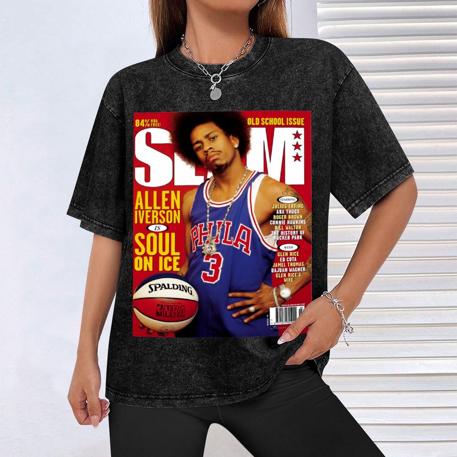 Allen-Iverson-Slam-Magazine T- - Mens Fashion Magazines recensione e prezzo
