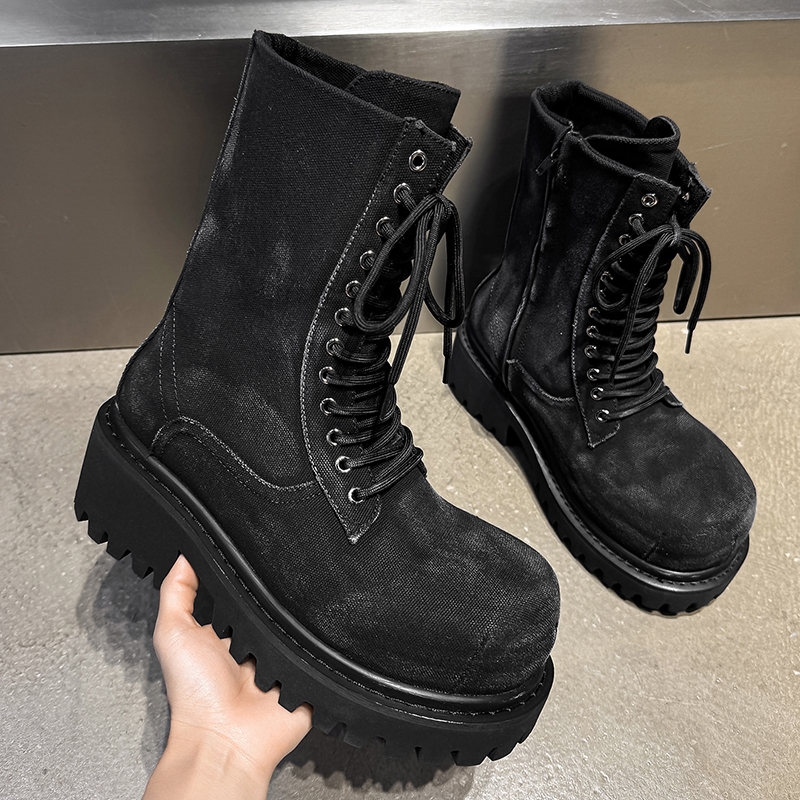 High Quality Retro Denim High  - Fashion Men'S Boots recensione e prezzo