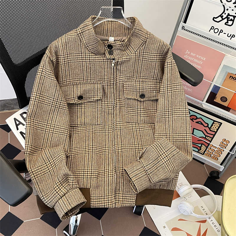Women's Brown Plaid Autumn Jac - Harrington Jacket recensione e prezzo