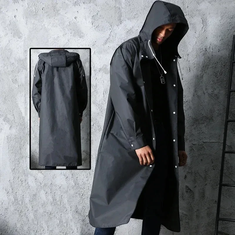 Black Fashion Adult Waterproof - Mens Fashion Poncho recensione e prezzo