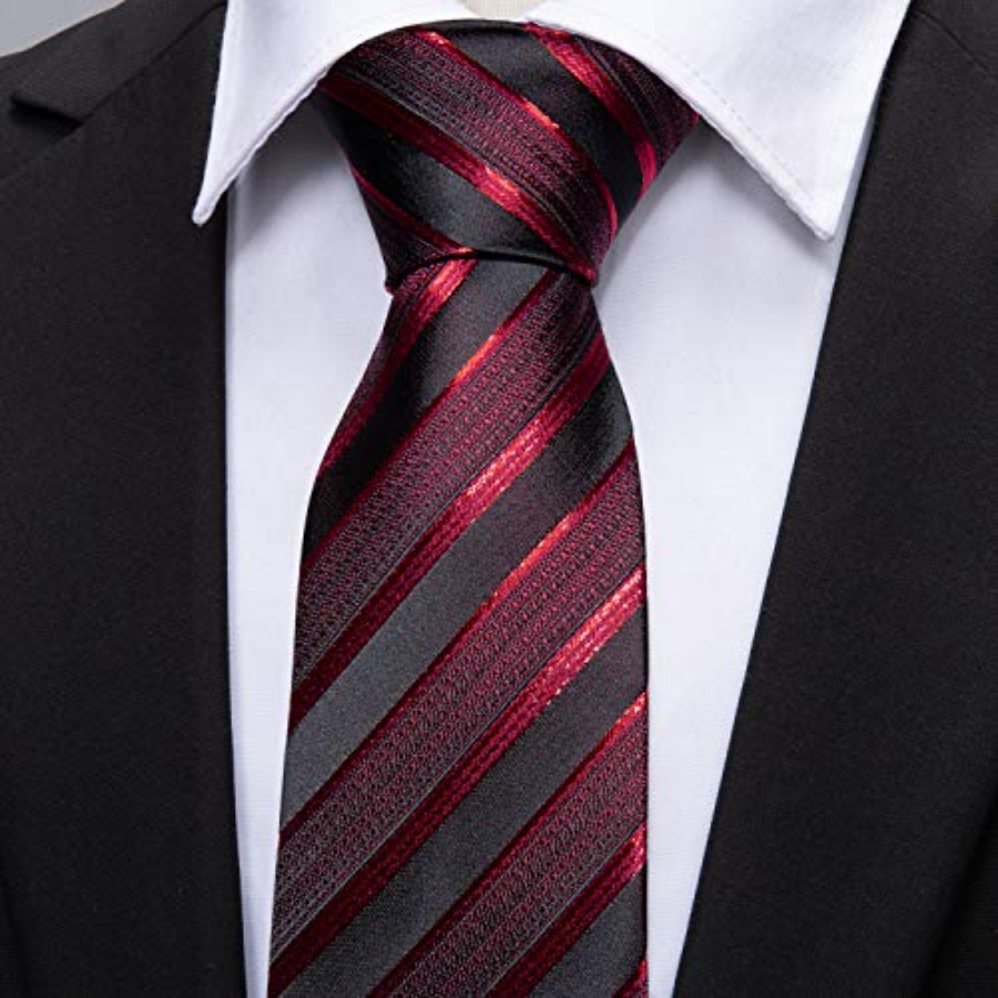 Tie Sets for Men Silk Stripe N - Men'S Fashion For Wedding recensione e prezzo