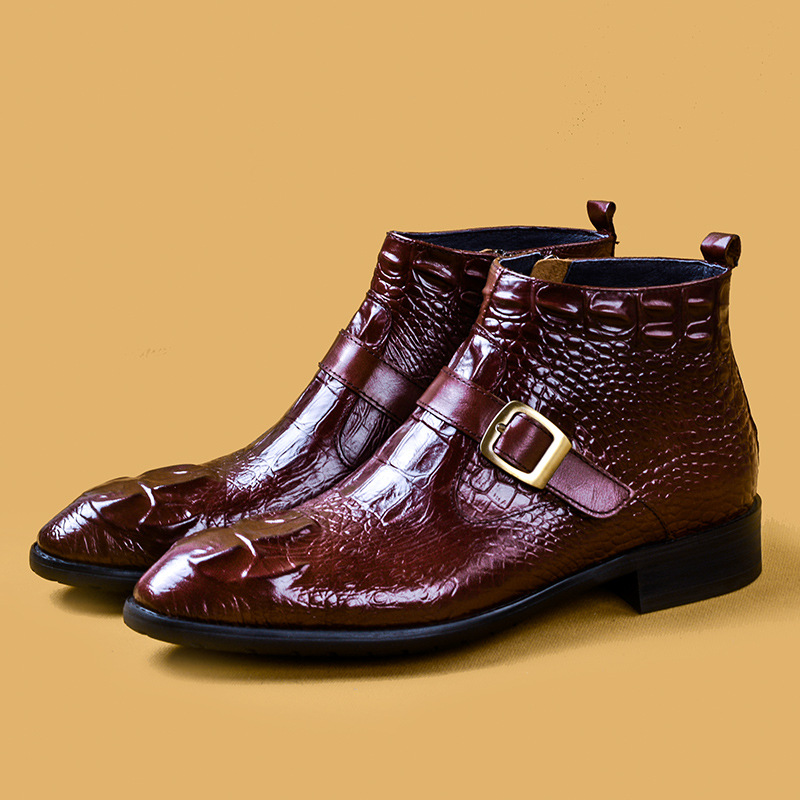 Mens Genuine Leather Crocodile - Fashion Men'S Boots recensione e prezzo