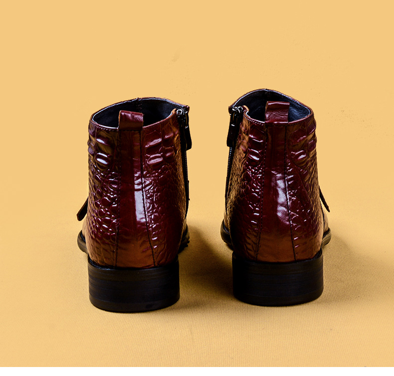 Mens Genuine Leather Crocodile - Fashion Men'S Boots recensione e prezzo
