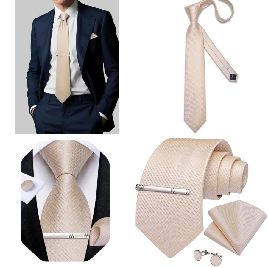 Plaid Ties for Men Silk Checke - Men'S Fashion For Wedding recensione e prezzo