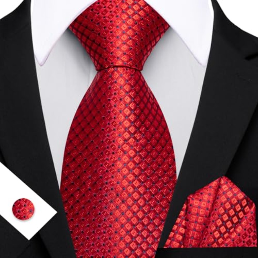 Men Plaid/Striped Ties Set Sil - Men'S Fashion For Wedding recensione e prezzo