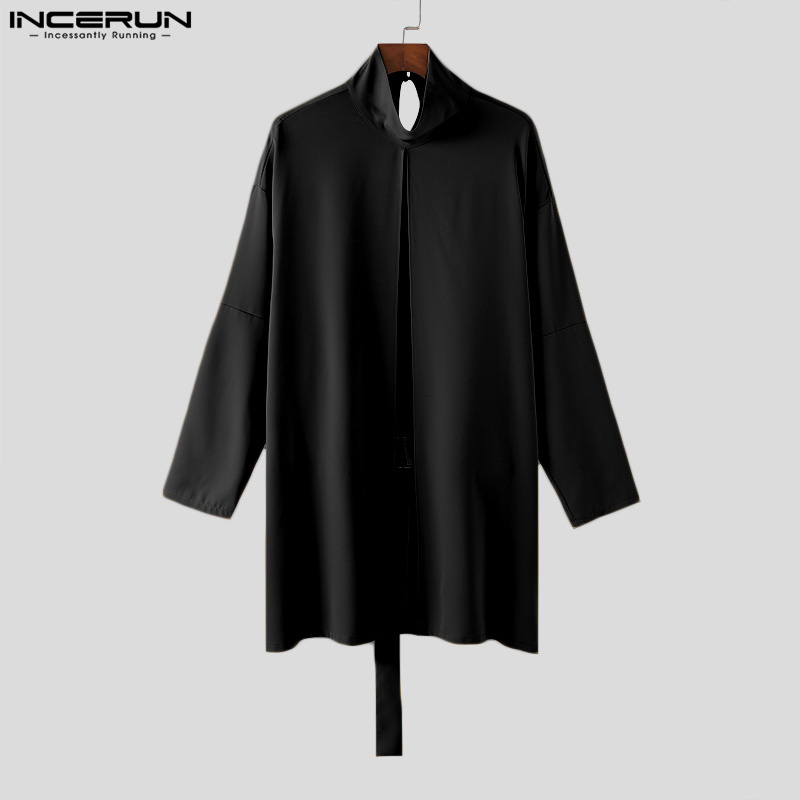 INCERUN Men Cloak Coats Solid  - Mens Fashion Poncho recensione e prezzo