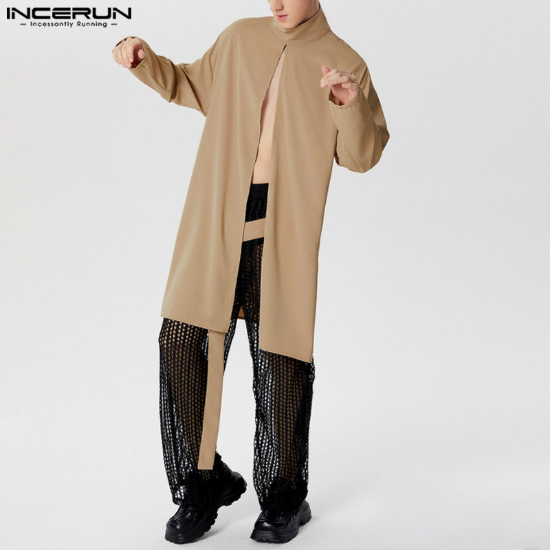INCERUN Men Cloak Coats Solid  - Mens Fashion Poncho recensione e prezzo