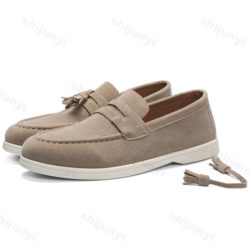 Men Flat Loafers Frosted Suede - Mens Fashion Autumn 2025 recensione e prezzo