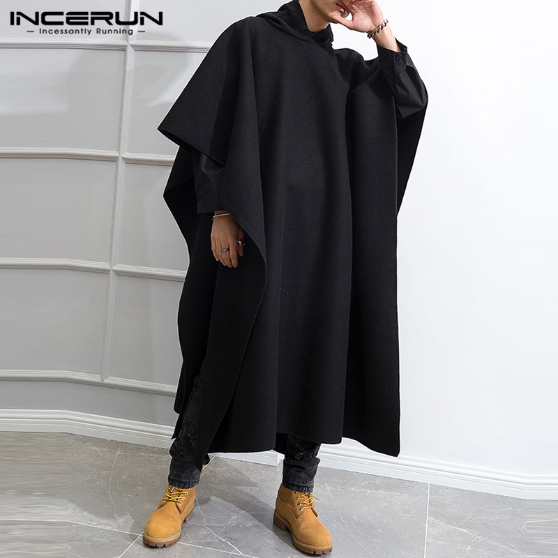 INCERUN Fashion Men Cloak Coat - Mens Fashion Poncho recensione e prezzo