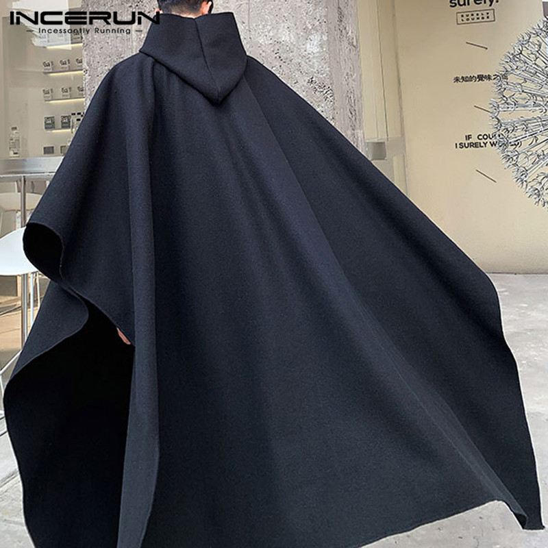 INCERUN Fashion Men Cloak Coat - Mens Fashion Poncho recensione e prezzo