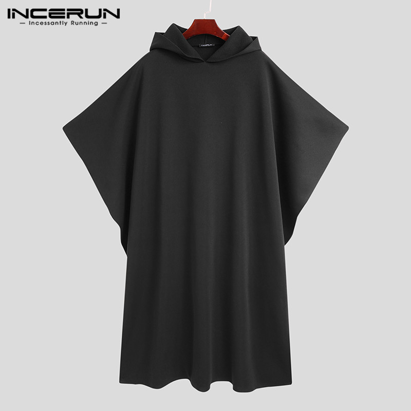 INCERUN Fashion Men Cloak Coat - Mens Fashion Poncho recensione e prezzo