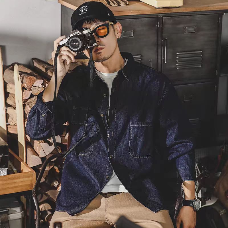 Mens American Retro Denim Jack - Jacket Mens Fashion recensione e prezzo