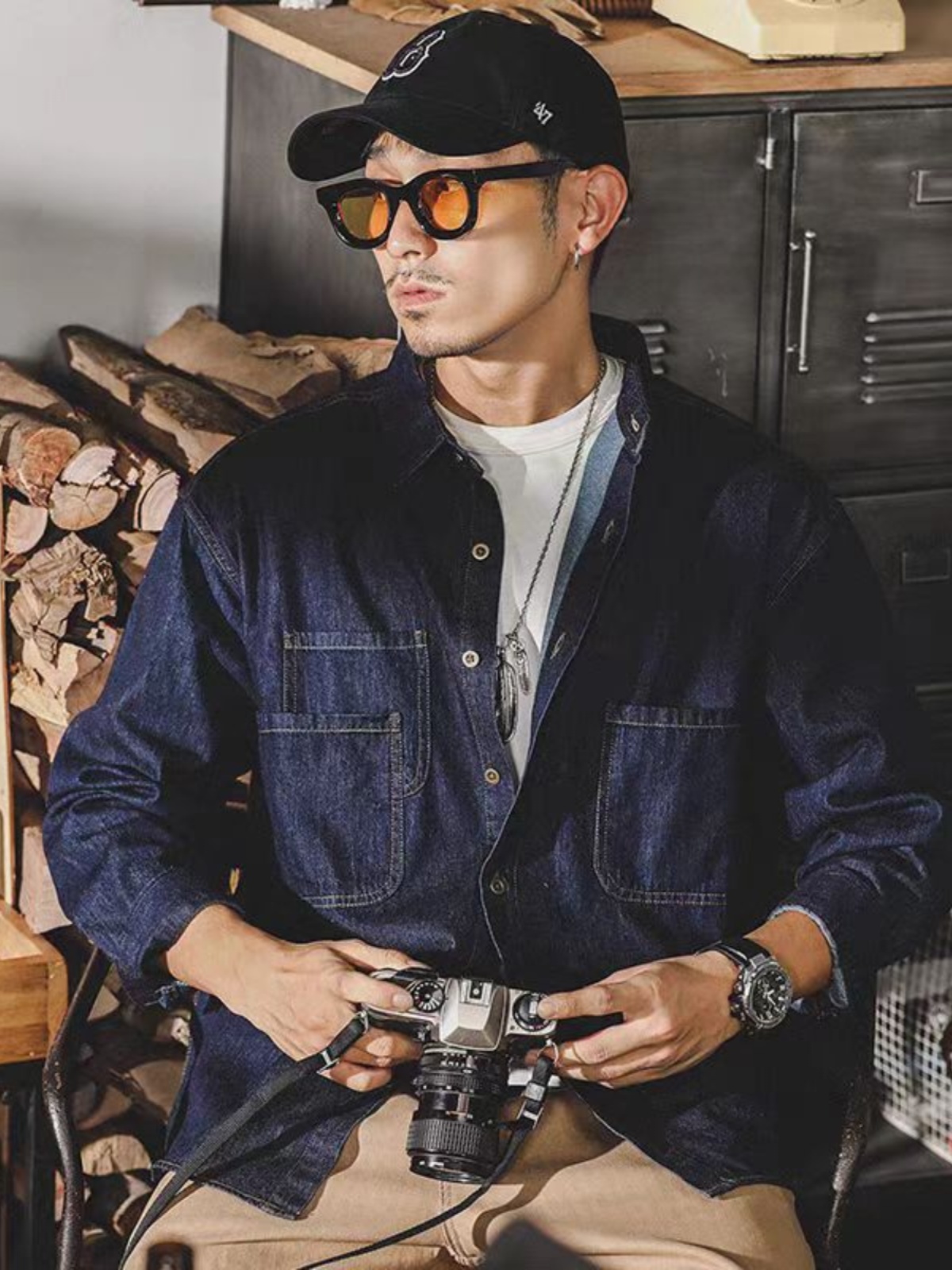 Mens American Retro Denim Jack - Jacket Mens Fashion recensione e prezzo