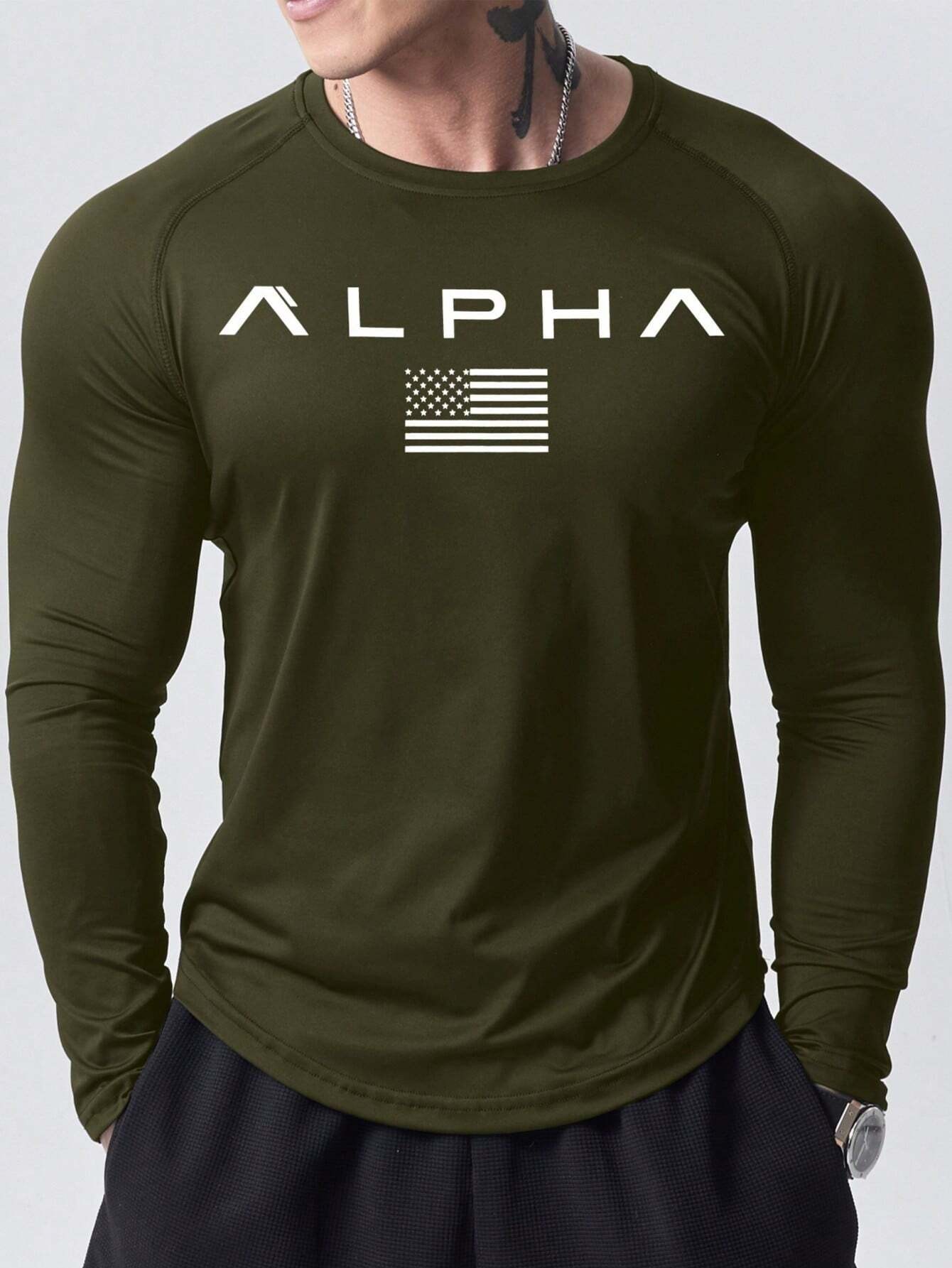 New men's long-sleeved T-shirt - Men'S Spring Fashion recensione e prezzo